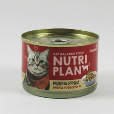 [DG] 동원 뉴트리플랜 고양이 캔(흰살참치와 닭가슴살)(160g), 1