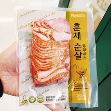 피코크 오리 훈제 순살 슬라이스 200g, 일반포장
