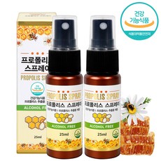프로폴리스 스프레이 플라보노이드 프로폴리스호주산 항산화 영양제 구강 항균 25ml + 사은품 증정, 2개