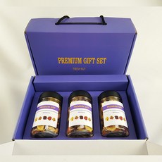 [스마일월드 답례품] 견과류 선물세트 회사 단체 선물 결혼 돌 칠순 퇴사 감사 장례 조문 부의 프리미엄 답례품 명절 추석 설 선물, 01.스마일 3구 선물세트-1호(기본형3개)