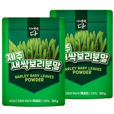 자연에다 제주 새싹보리 분말, 210g, 2개