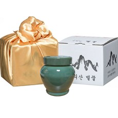 [2022 추석] 지리산햇꿀 벌꿀 선물세트/ 도자기꿀/꿀, 03. 지리산벌꿀 고급청자실속형1kg, 1개