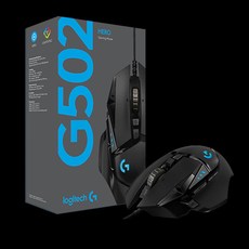 로지텍 유선마우스, Black, G502