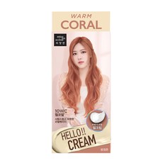 미쟝센 헬로 염색 크림, 10WC 웜코랄, 1개