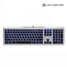 비프렌드 Mac OS 전용 LED 백라이트 슬림 팬터그래프 키보드 한영키캡 KB460, 혼합 색상
