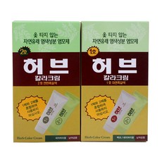동성제약 허브칼라크림X1통 염색약 새치전용 헤어컬러, 1개, 1호 자연흑갈색