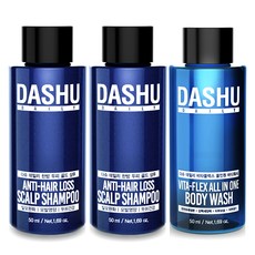 다슈 탈모 샴푸 50ml x 2p + 올인원 바디워시 50ml, 1세트