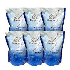 엘라스틴 모이스처라이징 일반샴푸, 6개, 2100ml