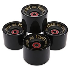 4 조각 70x51mm 롱 보드 휠 스케이트 롤러 ABEC-9 베어링 스마트 스케이트 보드 휠 롤러 스케이트 보드 롱 보드 휠, 검정