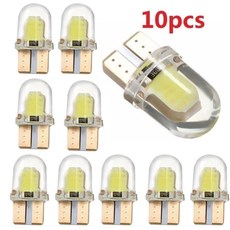 LED 전구 W5W 194 168 COB 8SMD LED 주차 전구 자동 쐐기 정리 램프 CANBUS 실리카 밝은 흰색 라이센스 빛 BUL, 빨간