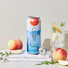 CLOOP 클룹 피치향 캔 워터 500ml 6캔+6캔, 총 12캔