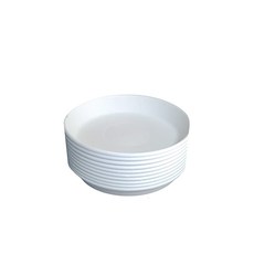 접시원받침 화분 물받침대 10p, 화이트