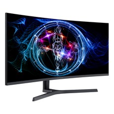 주연테크 86cm 리오나인 WQHD 와이드 1500R 커브드 게이밍모니터 Real 165Hz 300cd﻿ MPRT 1ms PIP/PBP기능, X34QC-165 (ZERO) 무결점