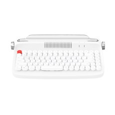 엑토 레트로 미니 블루투스 멀티페어링 무선키보드, 화이트, B303, 일반형
