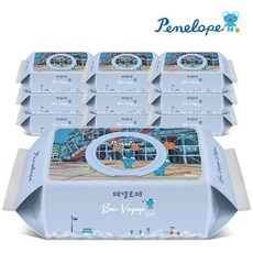 페넬로페 아기물티슈 본보야지 퐁피두 캡형 70매X10팩, 단품