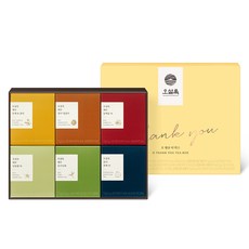 오설록 오땡큐 티백 선물 세트 E, 티백 6종 x 5p, 1세트