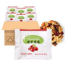 크랜베리하루견과25g 낱봉100봉(번들) 감사선물 견과류세트 답례품 건강간식