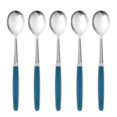 마호커트러리 틴트 성인용 숟가락, 코발트블루, 숟가락 5개, 5개