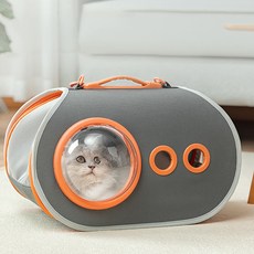 누리펫 반려동물 우주선 이동가방, 그레이