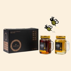 추석 명절 선물세트 지리산 함양 자연숙성꿀 1KG(500gx2병), 밤500g+밤500g