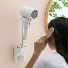 TRND 드라이기 샤워기 거치대 홀더 무타공 부착식 드라이기홀더 핸드프리홀더, TRND 핸드프리 거치대 1EA