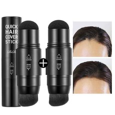 리르 퀵 헤어 커버 스틱 새치커버 빈모커버, 블랙, 1세트