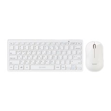 DDZONE 무소음 미니 무선키보드 마우스세트 화이트, DMK-1300M
