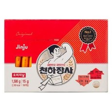 천하장사 JJ001)천하장사 오리지널1500g(15gx100개) 소시지, 10개