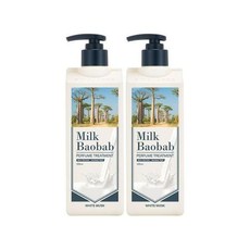 밀크바오밥 퍼퓸 트리트먼트 화이트머스크 더블 기획 500ml+500ml