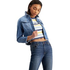 Tommy Jeans Frayed Cropped 데님 자켓 - Gardiners