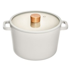 클리나 루아 IH 인덕션 곰솥 냄비, 크림, 22cm