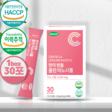 독일산 이노시톨 8080 콜린 병풀 추출물 엽산 판토텐산 여성건강식품, 한미이노시톨*1박스*30스틱