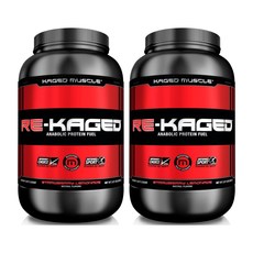 케이지드 머슬 RE KAGED WPI 유청 단백질 쉐이크 딸기 레몬 940g [2개]