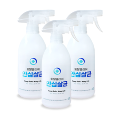 토탈클리어 안심살균 소독제 스프레이, 500ml, 3개