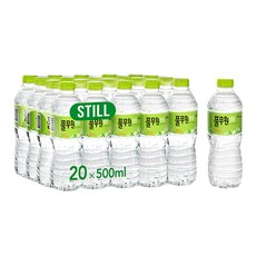 풀무원샘물 생수 500ml 40개, 100개
