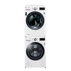 LG전자 트롬 세탁기 24kg + 건조기 16kg 세트 F24WW-6WD 방문설치 화이트, F24WDWD(세탁기), RH16WTD(건조기)