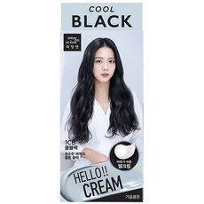 미쟝센 헬로크림 염색제, 1CB 쿨블랙, 1개