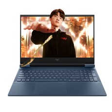 HP 16-e1051AX 16GB 1TB 게이밍노트북 가성비 롤 게이밍 라이젠7 16형, Free DOS, AMD, 블루