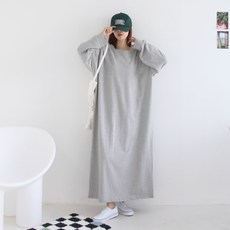 애플망고옷장 간절기 빅사이즈 기본 무지 롱원피스 홈웨어 오버핏 롱티셔츠