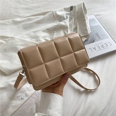 패션 격자 무늬 가죽 크로스 바디 백 여성용 솔리드 컬러 메신저 백 여행 레이디 핸드백 직조 크로스 바디 백