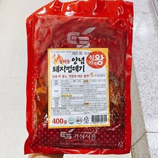 식자재왕 양념 돼지껍데기 400g, 아이스팩 포장