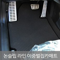 SUNCARMAT 국내전차종 논슬립 이중벌집 카매트 발판 차매트 풀세트 그랜저 쏘렌토 싼타페 쏘나타 아반떼 K3 K5 K7 투싼 스포티지, 올뉴투싼(16년이후)-5P, 현대