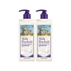 밀크바오밥 퍼퓸 트리트먼트 베이비파우더 더블 기획 500ml+500ml