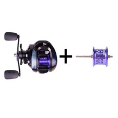 고성능 mavllos cr 8kg max drag baitcasting 낚시 릴 왼손 8.1:1 금속흑연 스풀 루어 낚시 베이트 캐스팅 릴, 이중 스풀 릴