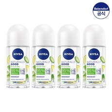 니베아 데오드란트 롤온 내추럴리 굿 50ml X 4개