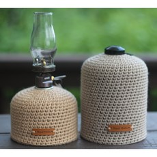 보라 핸드메이드 빈티지 뜨개 이소가스워머 감성캠핑 차박, 진밤, 230g