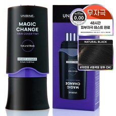 유니바인 매직체인지 새치 커버 틴트 8.5g 내추럴블랙, 내츄럴블랙, 2개입
