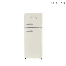 쿠잉 레트로 냉장고 소형 미니 REF-D121C 크림