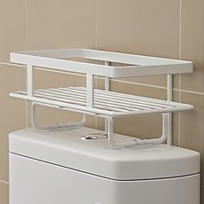 화장실 변기틈새 욕실 코너 선반, 1개, 1단 화이트