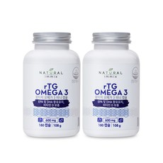 네추럴이믹스 알티지 오메가3 미니캡슐 108g, 180정, 2개